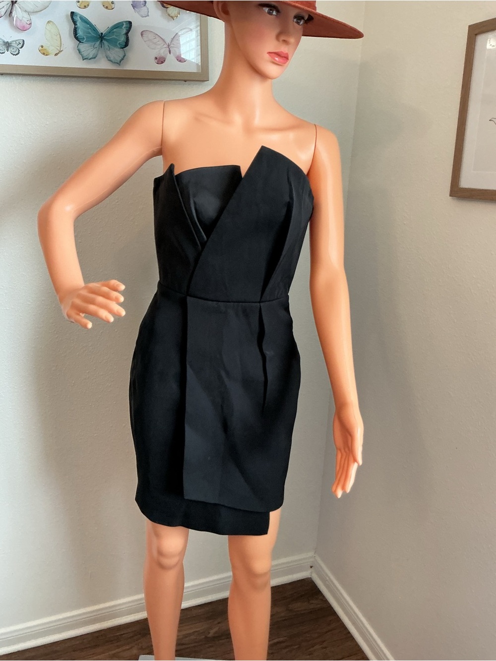Cameo Black Asymmetrical Mini Dress XS Cocktail Party - Picture 3 of 10